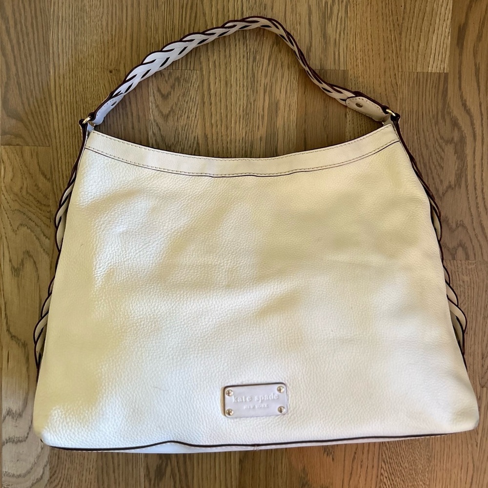 Kate Spade White Leather Satchel